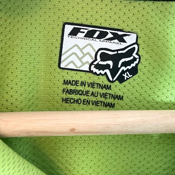 FOX Racing Jersey Woman's XL Green Breathable Back Pocket Cycling Performance - Picture 4 of 10